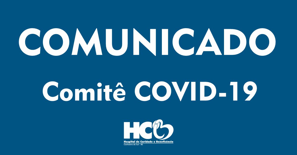 COMUNICADO - Comitê COVID-19